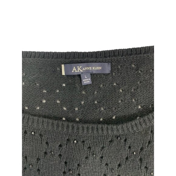 Anne Klein Women's Knitted Jeweled Top - Picture 3 of 6